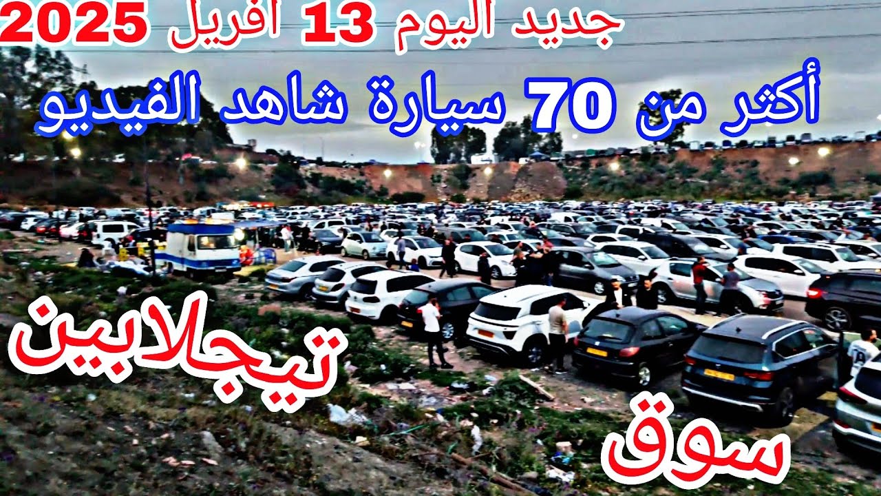 أسعار السيارات اليوم 13 أفريل 2025 من سوق تيجلابين اكثر من 70 سيارة شاهد الفيديو لمعرفة الاسعار وشكر