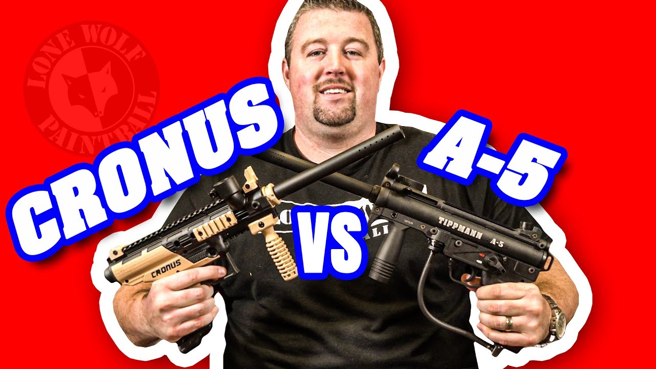 Типпманн Кронос vs Типпманн А-5 | Сравнение пейнтбольного оружия | Одинокий волк Пейнтбол Мичиган