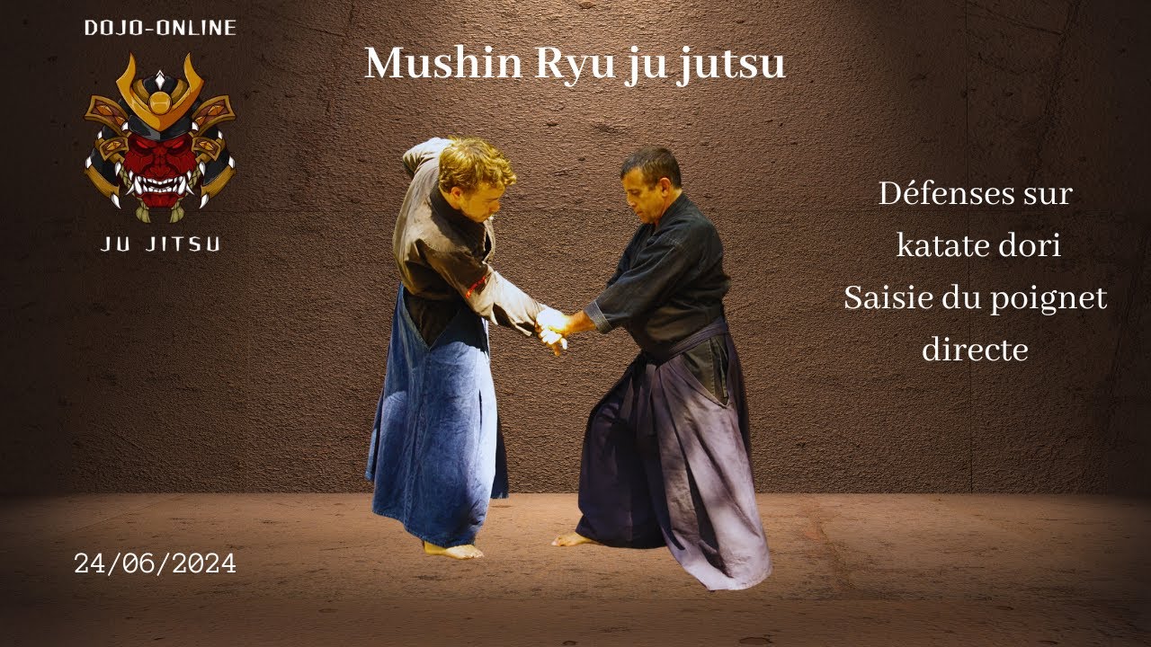 Mushin ryu ju jitsu : Défenses sur katate dori, saisie du poignet. Te kagami; Kata gatame; ate waza.