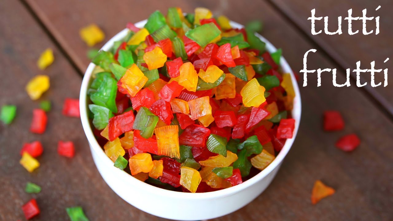 tutti frutti recipe | टूटी फ्रूटी रेसपी | how to make tutti frutti | tutty fruity