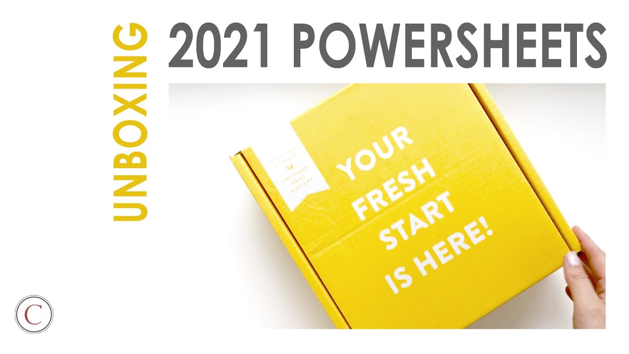 Unbox with Me: 2021 Powersheets from Cultivate What Matters