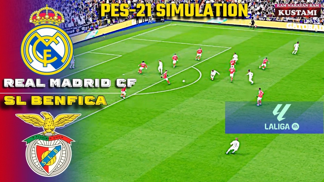 🔴Real Madrid CF vs SL Benfica || UEFA Champions League || Pes 21 simulation