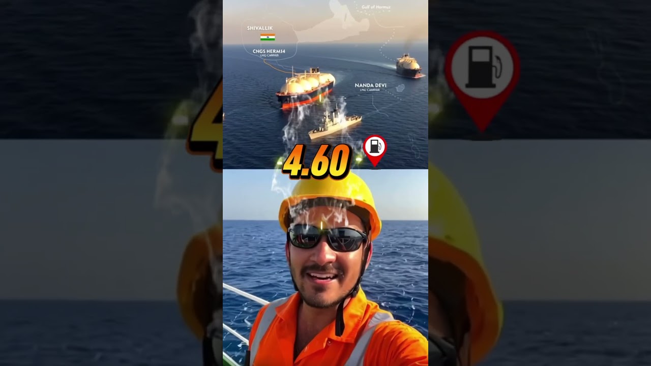 🚢 LPG Ships Alaknanda & Nanda Devi Crossing Gulf of Hormuz to India! #shorts