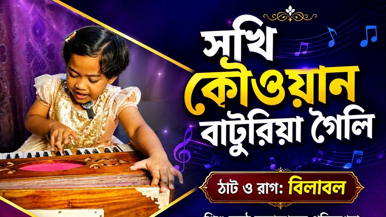 সখি কৌওয়ান বাটুরিয়া গৈলি▪️ঠাট ও রাগ: বিলাবল ▪️খেয়াল | সার্গাম গীত | তাল: ত্রিতাল #shortsvideo 