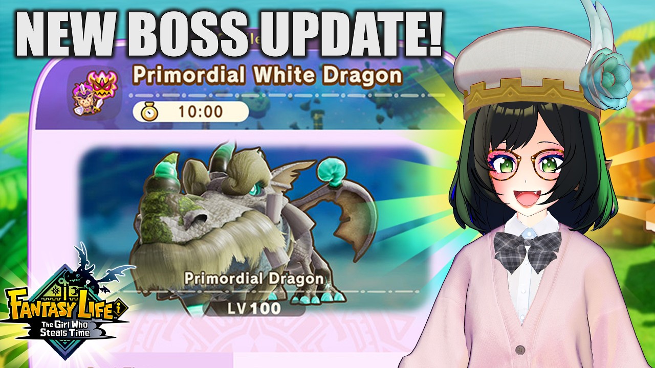IT'S OUT! Fantasy Life i 2.1.0 Update! NEW Boss Primordial White Dragon - Dream Challenge Mode