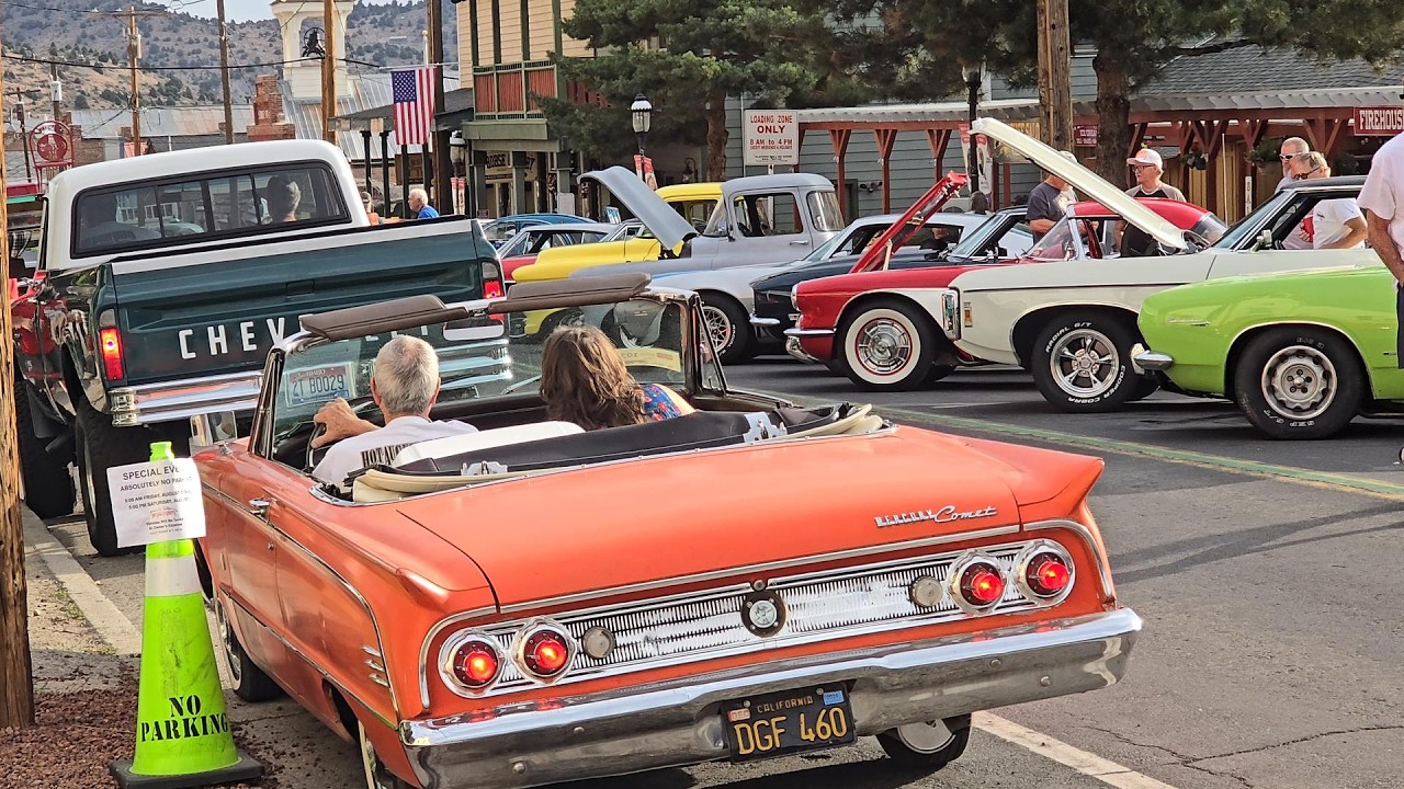 Virginia City nostalgic classic car show {2024 Hot August Nights} vintage automobiles classic cars