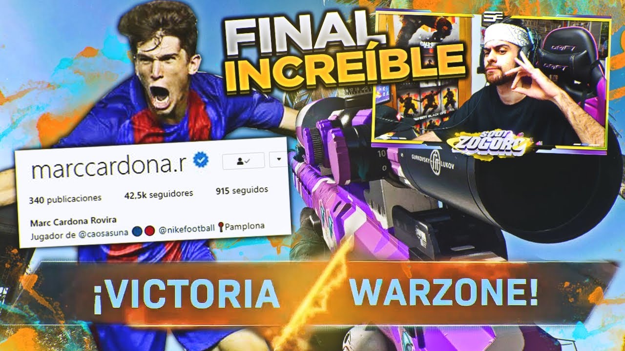 GANANDO en WARZONE con UN FUTBOLISTA PROFESIONAL *MARC CARDONA* | Zogoro