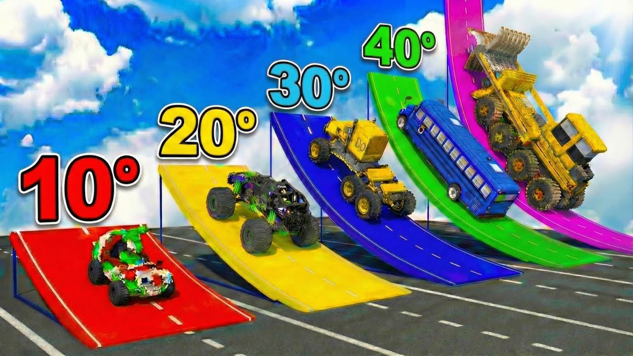 Which LONG CARS can JUMP the FARTHEST in Teardown? #2