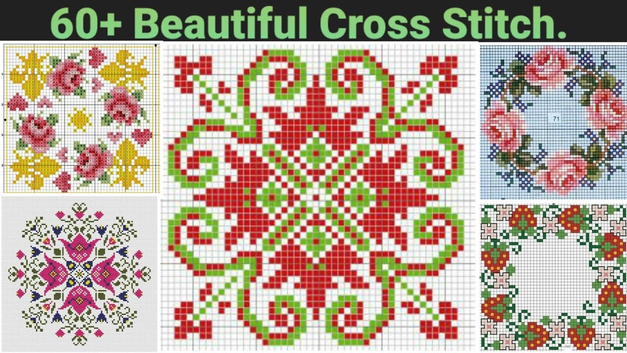 Middle New & Beautiful Cross Stitch or Dosuti design || Tablecloth Border, Middle design.