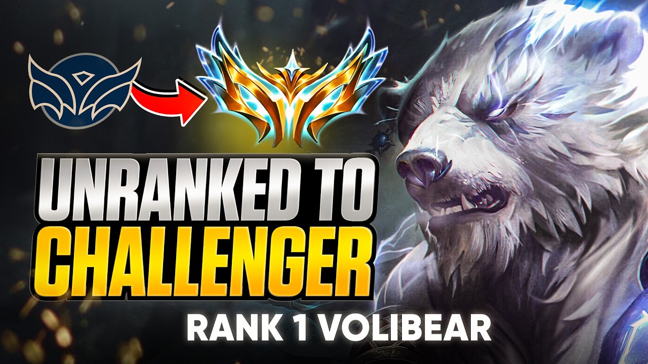 Volibear UNRANKED to CHALLENGER- Educational Rank 1 Guide
