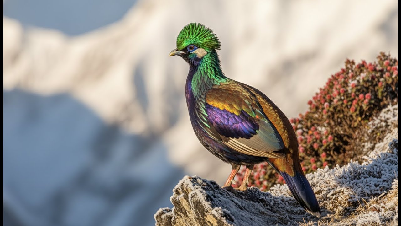 Is This The World's Most COLORFUL Bird? Himalayan Monal 4K | Rare Nature Sleep & Healing Sounds