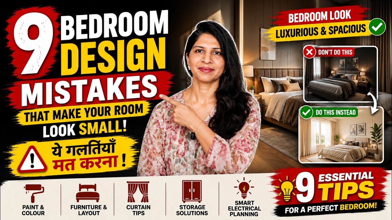9 Bedroom Design Mistakes That Make Your Room Look Small🏠 