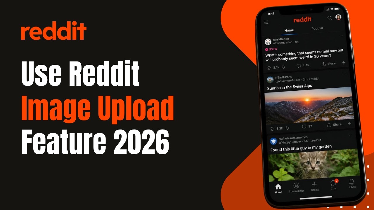 How to Use Reddit Image Upload Feature 2026 !
