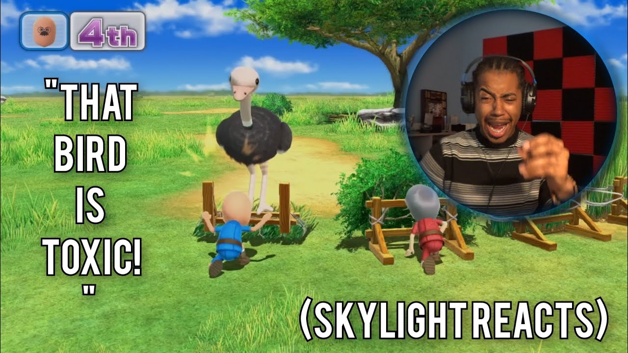 Эта птица ненавидит пуфа! | Самая безумная игра на Wii Party U | (Skylight Reacts)
