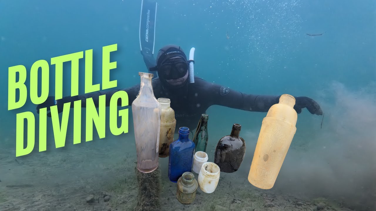 Diving for 100 year old bottles!