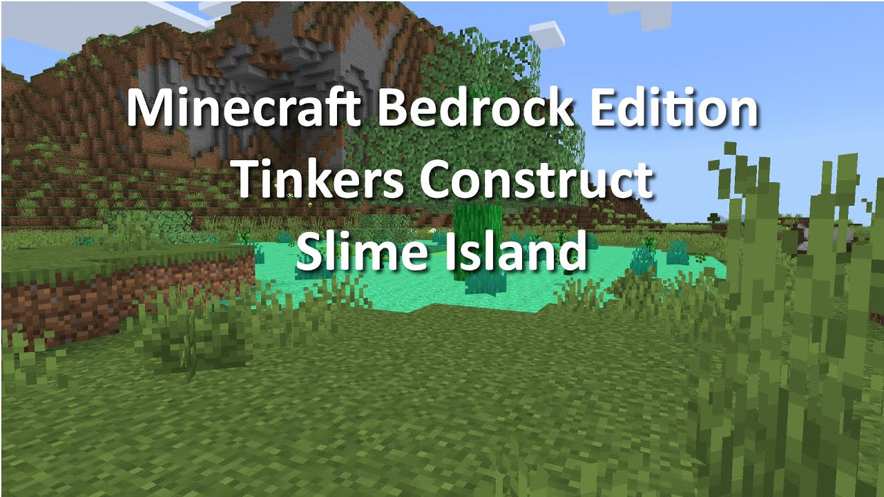 Minecraft Bedrock Tinkers Construct (бесплатно) Slime Island