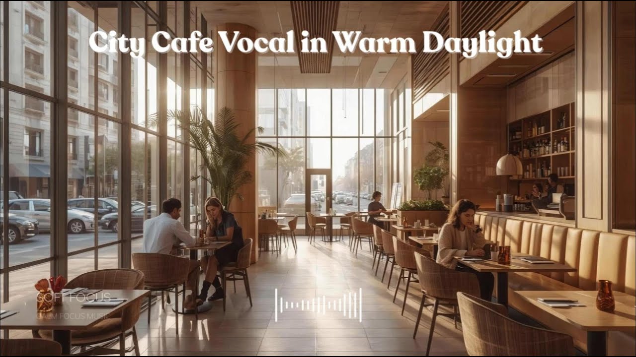 🎧 City Cafe Vocal in Warm Daylight | Calm Focus Music | Soft Focus Radio