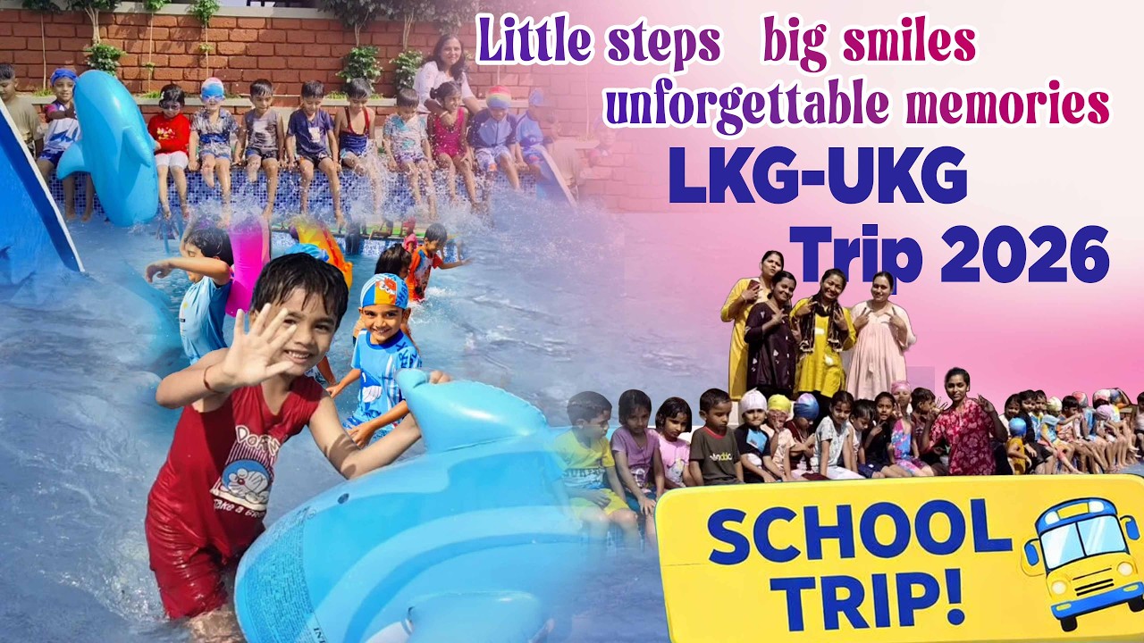 Little steps, big smiles, unforgettable memories ✨😊 LKG–UKG Trip 2026 🌈🚌