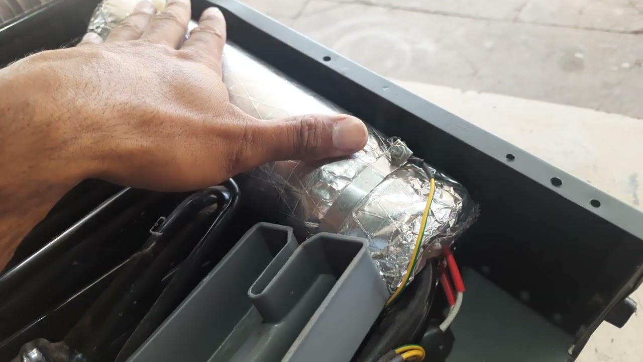 funcionamento da mini geladeira que trabalha com fluido amônia parte 1