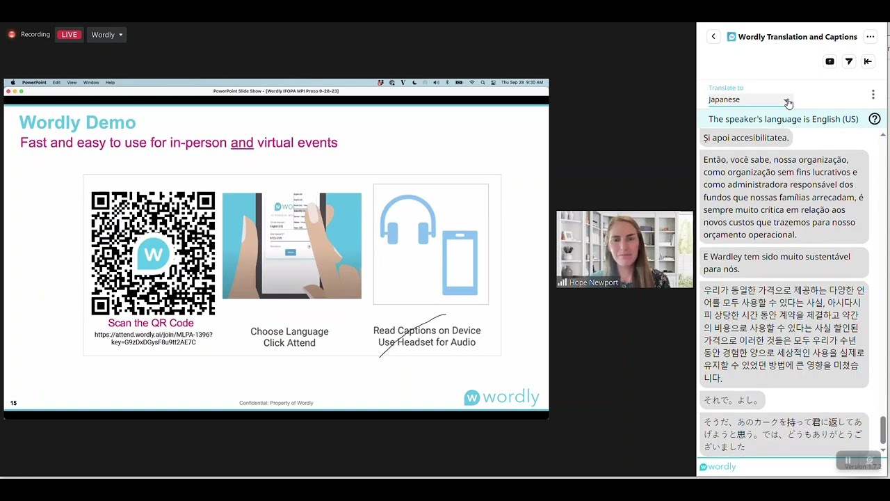 How IFOPA Uses Wordly for Live AI Translation on Zoom
