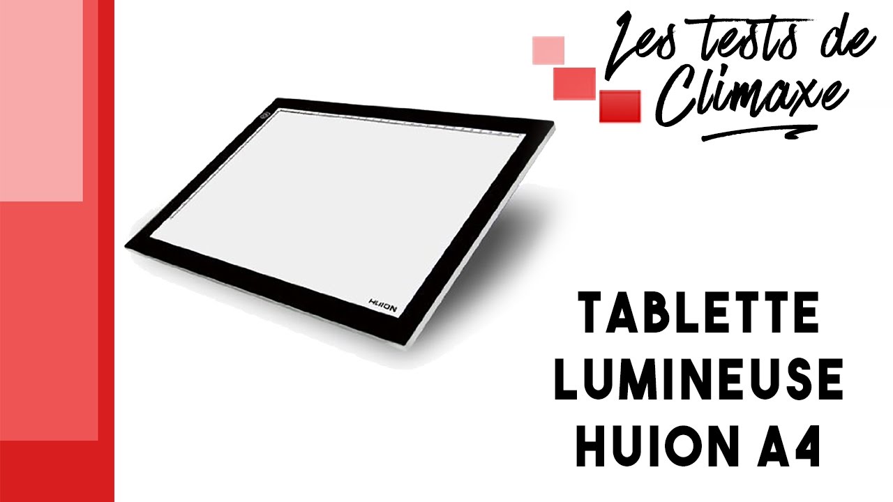 Test d'une tablette lumineuse Huion A4 pour le dessin