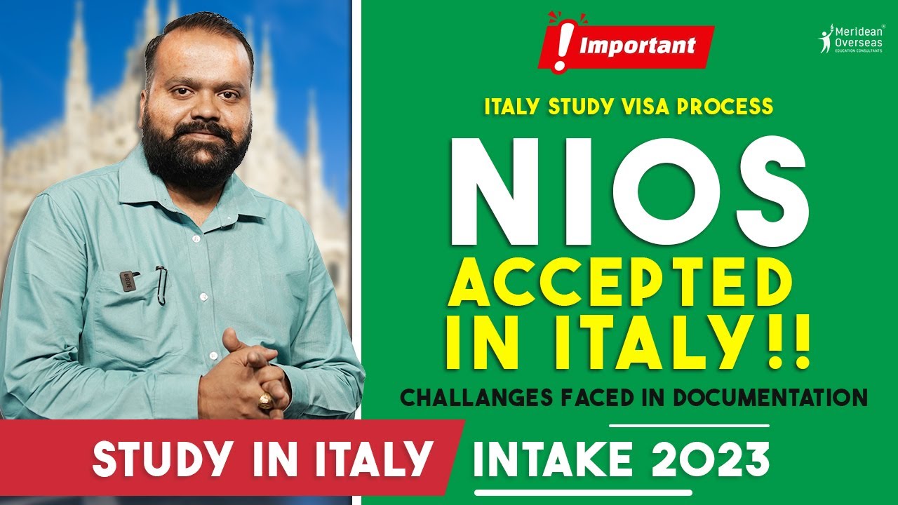 Is Italy Now Accepting NIOS Students?? DOCUMENTS Require for Open School Student | Latest Update2023