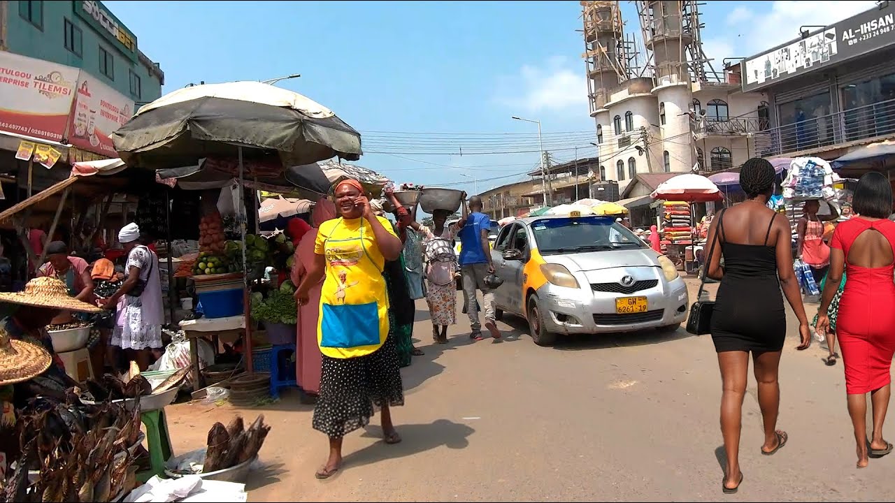 4K WALK Nima Street 2026  Accra Ghana Walking Tour [RAW ASMR SOUND]