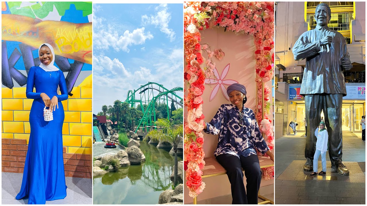 TRAVEL VLOG: FINAL DAYS IN JOBURG🇿🇦, DINNER & EXPLORING THE GOLD REEF CITY THEME PARK | PART 2