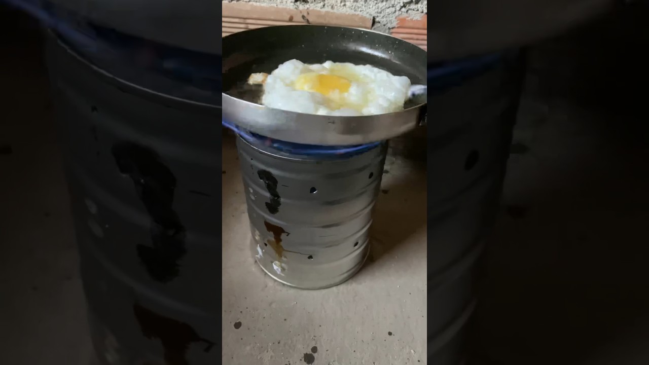 fogareiro caseiro feito com uma latinha 