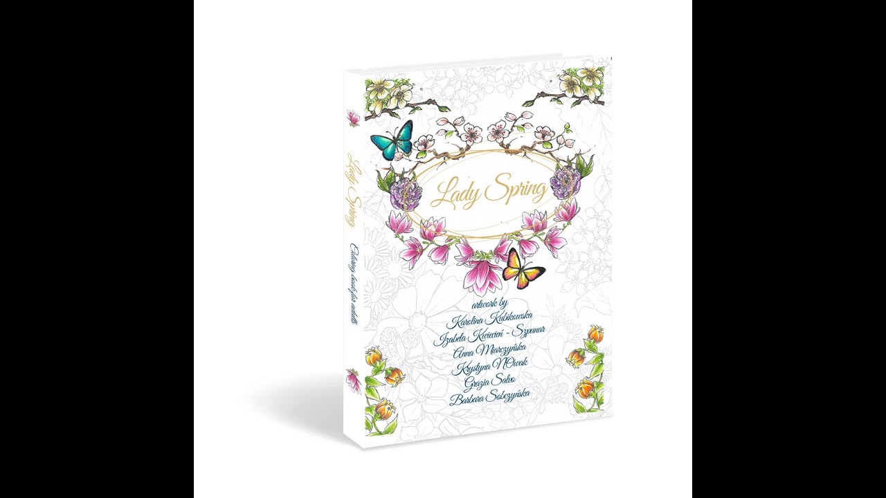Lady Spring - coloring book flip through