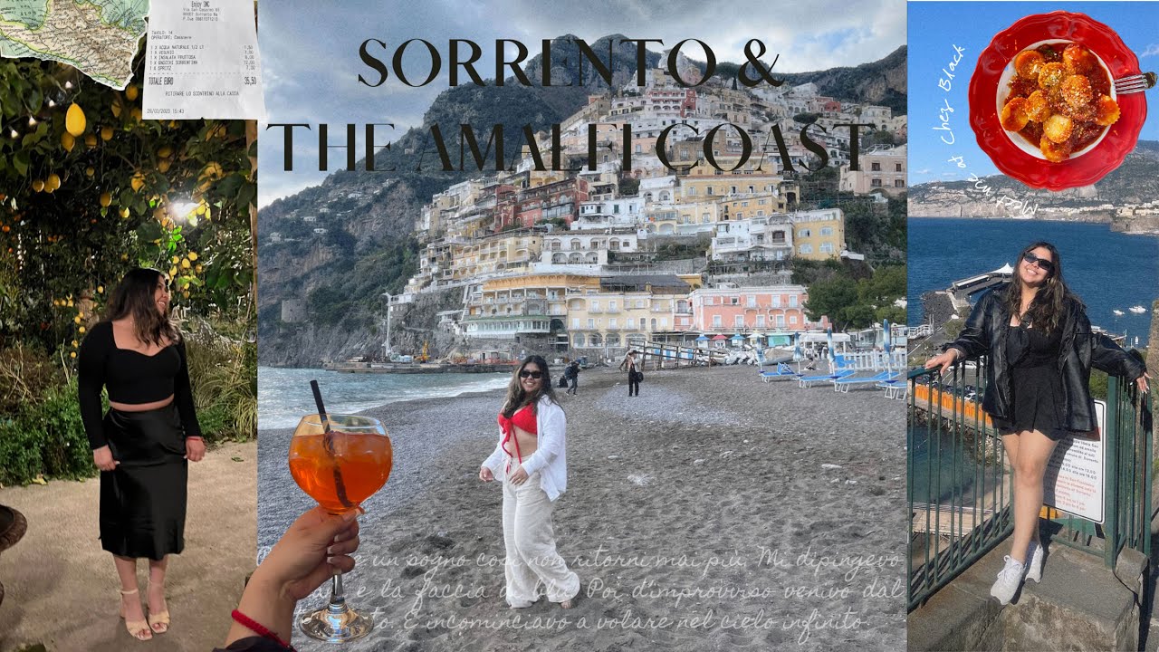 ITALY: sorrento & amalfi coast | capri private boat tour, visiting positano and fun cooking class
