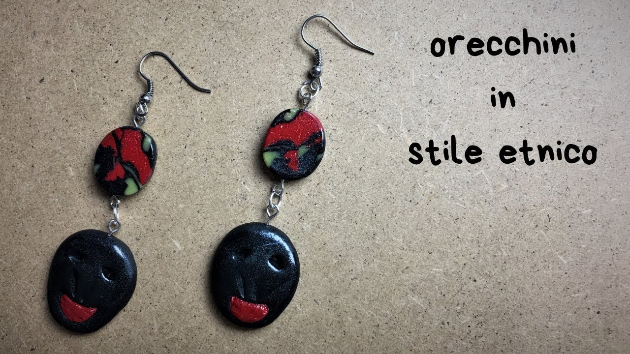ORECCHINI in fimo -  STILE ETNICO  /  TUTORIAL