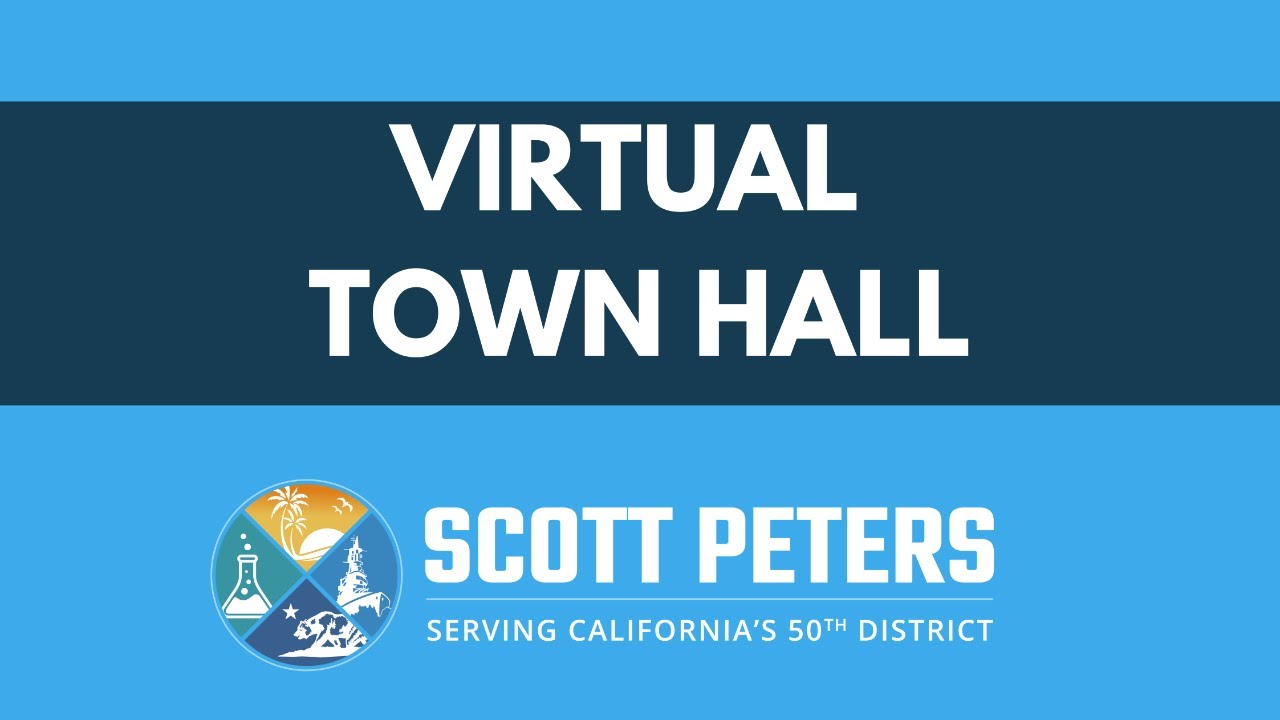 Congressman Scott Peters — Virtual Town Hall