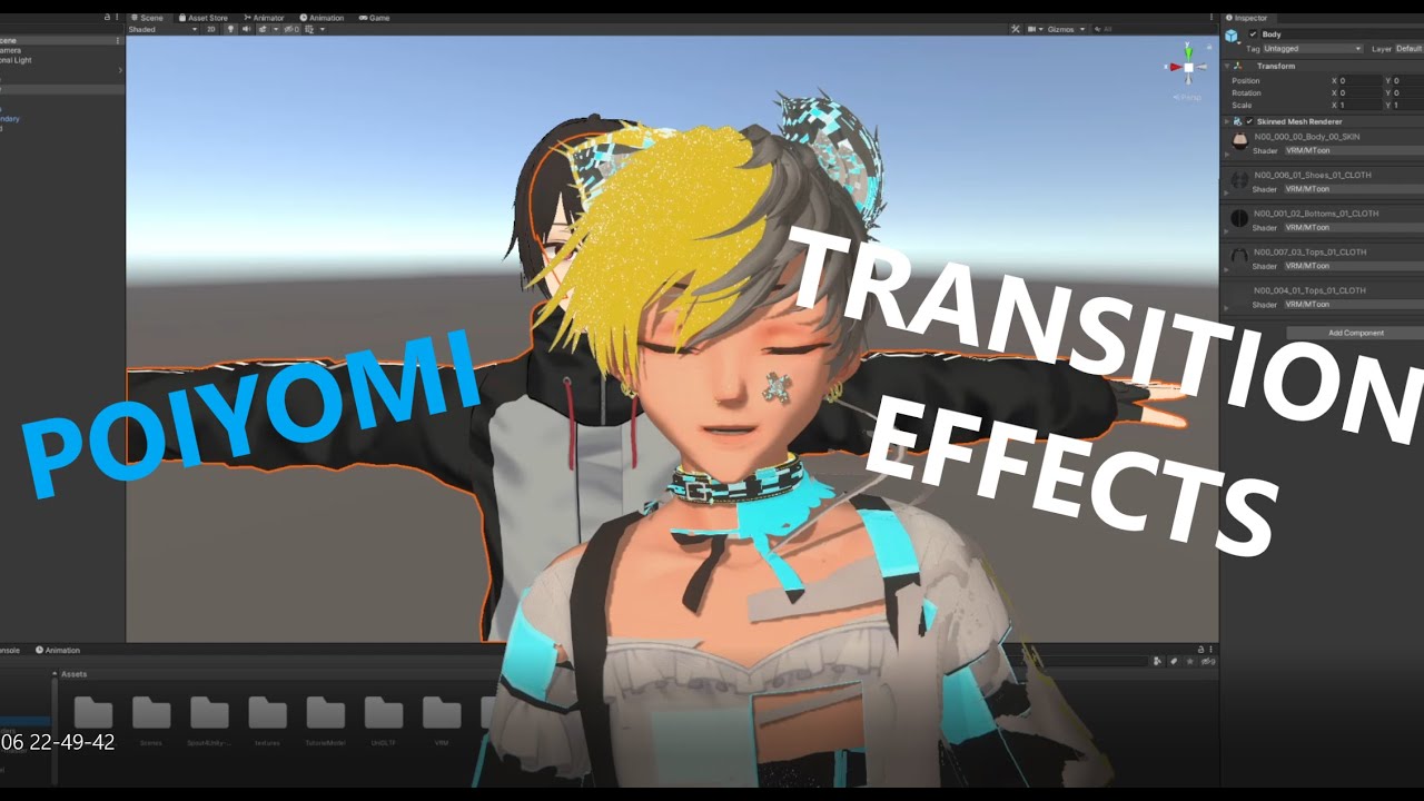 Speed Tutorial - Clothing Transitions with Poiyomi for Vroid