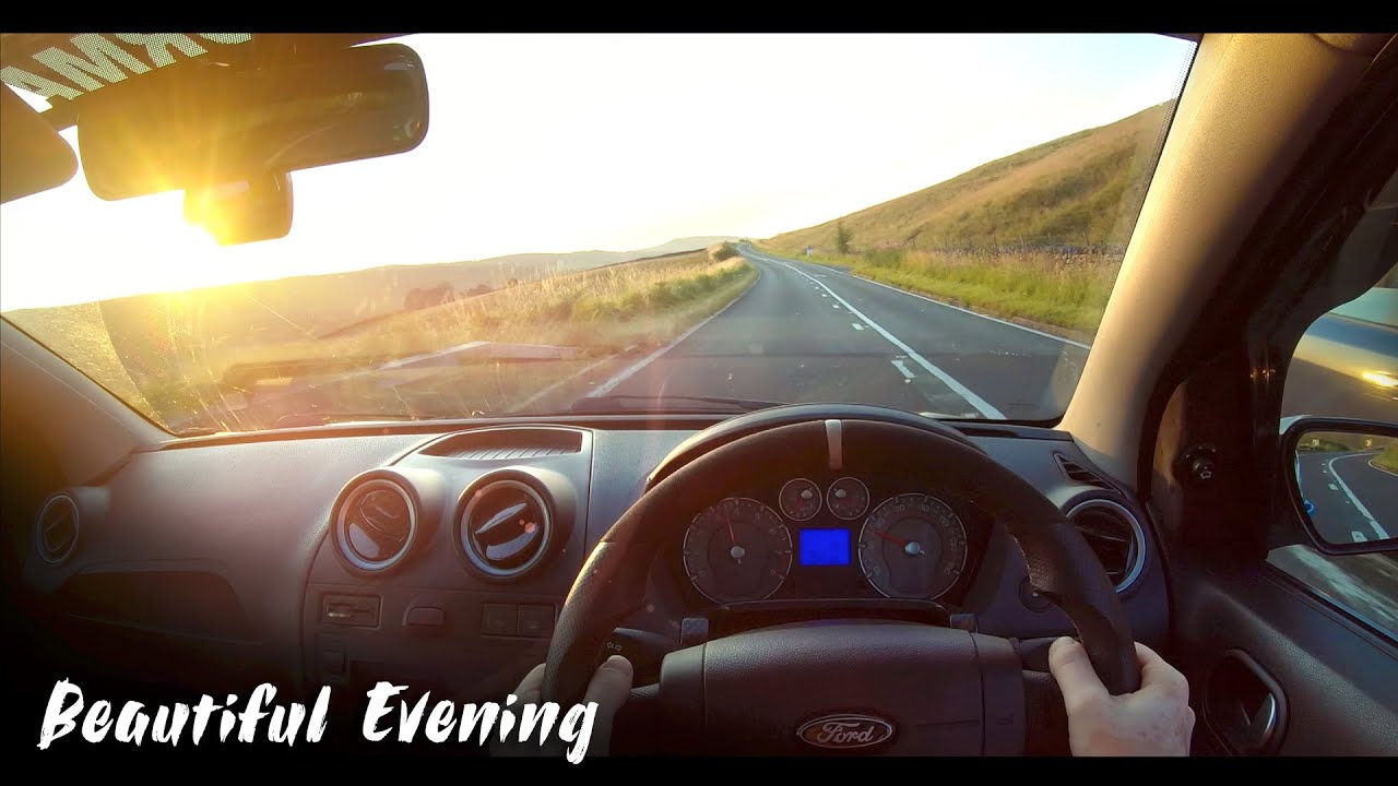 Driving Into The Sunset POV 4k 60fps