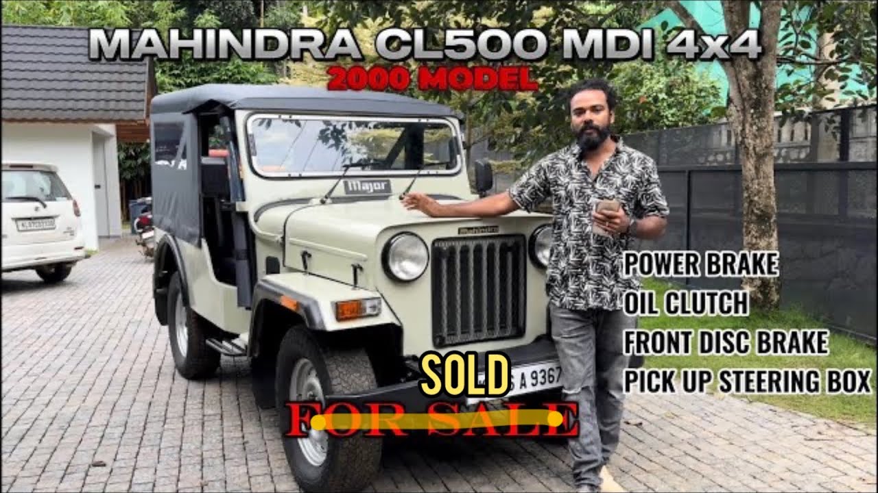 MAHINDRA CL500 MDI4x4-2000 Model Jeep For Sale.Disc Brake/Power Brake/Oil clutch/Semi power steering