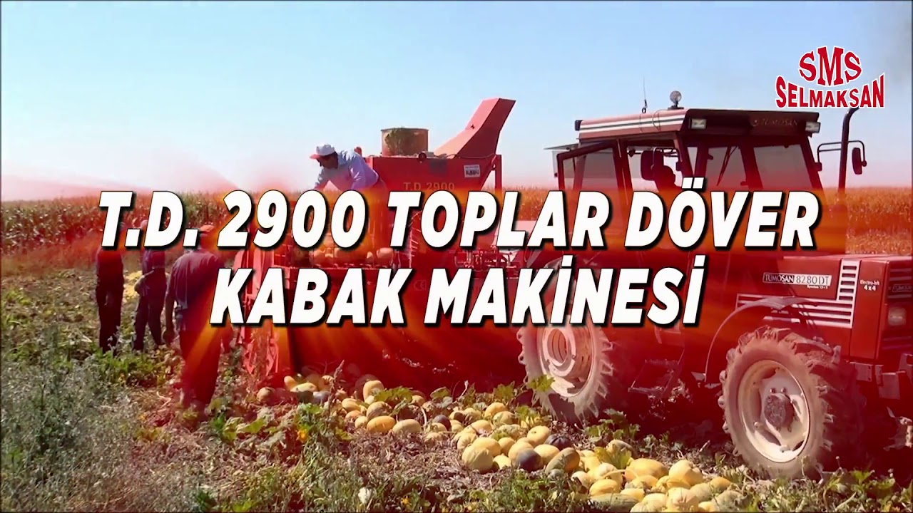 Td 2900 Toplar Döver Kabak Makinası Çalışma Videosu