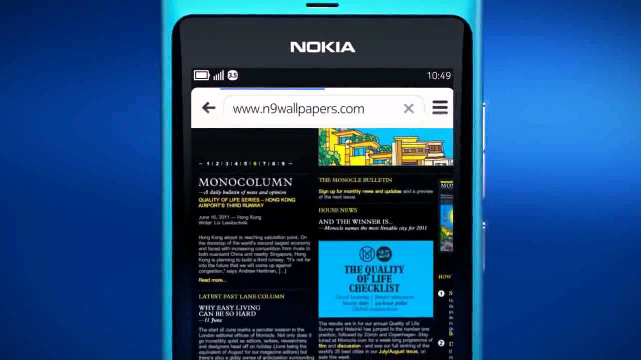 The Nokia&trade; N9 - Commercial