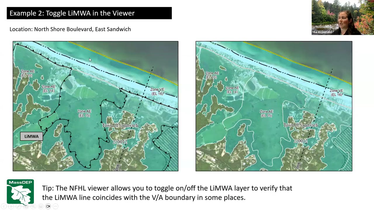 How to Identify Zones in the Land Subject to Coastal Storm Flowage (LSCSF) from FEMA Maps