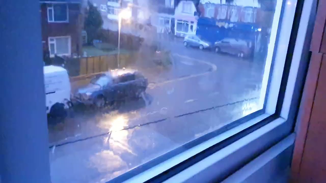 19 June 2022 Last Nights Thunder & Lightning storm that hit Clacton On Sea Essex P1 Weather video