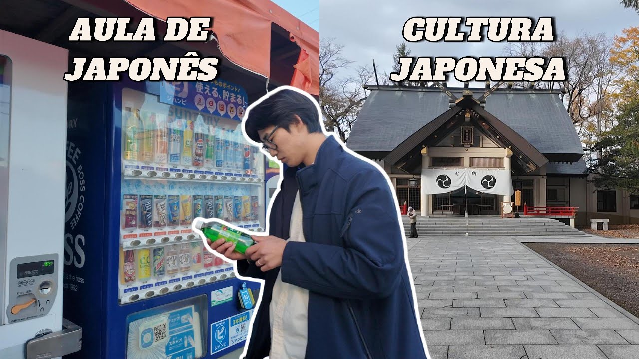 Ensinando japonês andando pelo meu bairro no Japão!