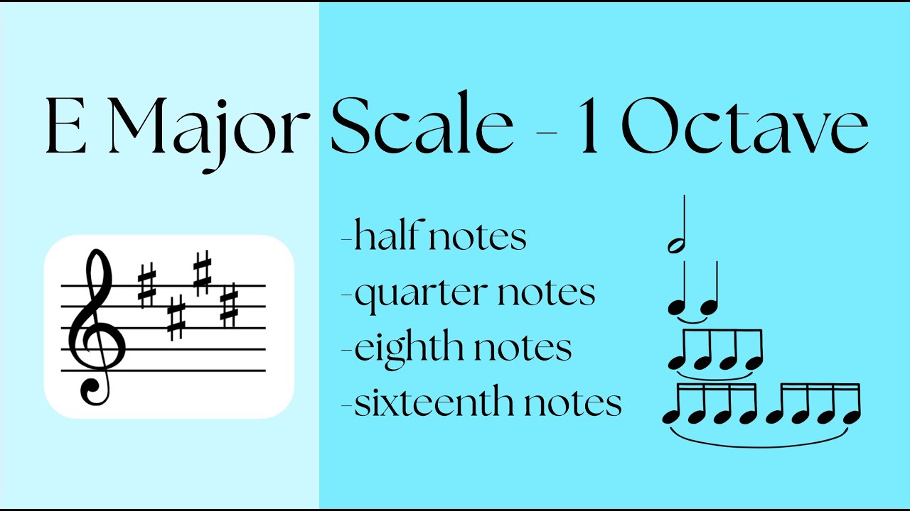 Violin Tutorial: E Major Scale - 1 Octave Scale