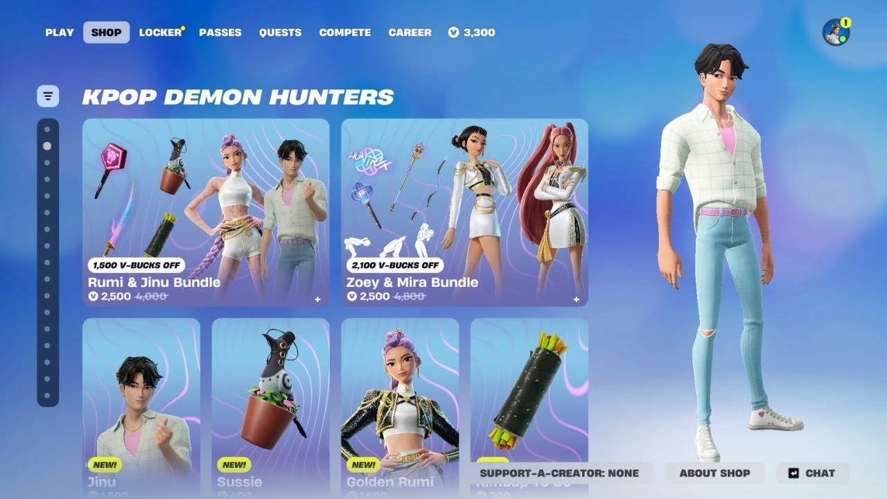 *NEW* HUNTR/X Golden skins + Jinu (K-Pop Demon Hunters)