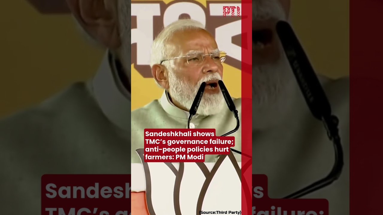 Sandeshkhali shows TMC&rsquo;s governance failure; anti-people policies hurt farmers: PM Modi