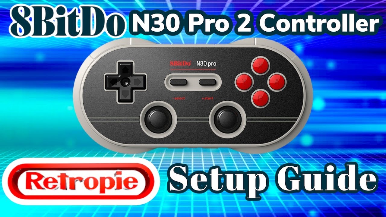 8BitDo N30 Pro 2 Bluetooth Gamepad Controller Setup Guide On RetroPie - RetroPie Guy Tutorial