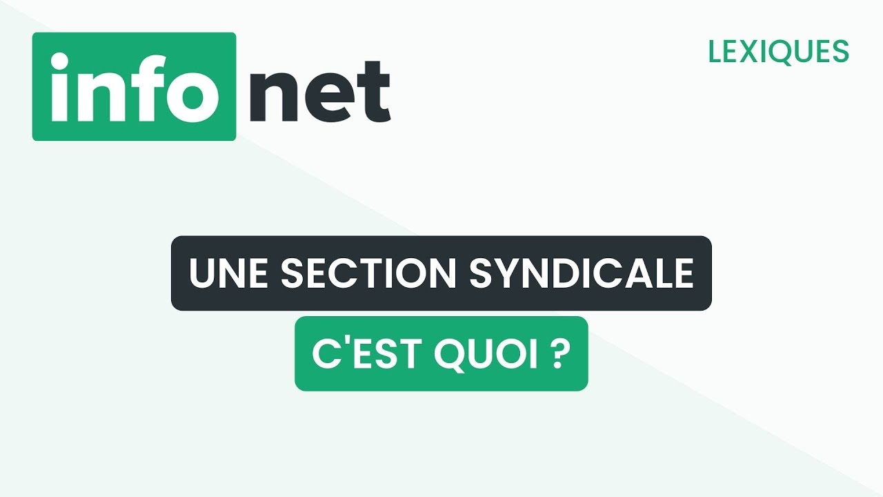 Une section syndicale, c'est quoi ? (d&eacute;finition, aide, lexique, tuto, explication)
