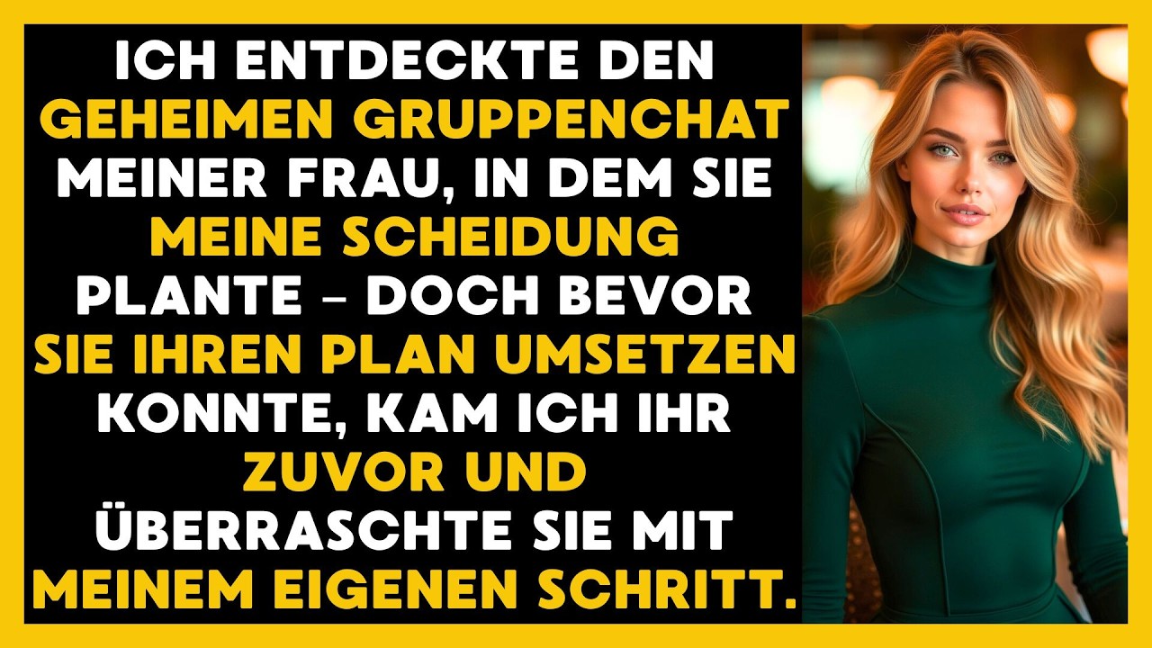 Ich habe den Scheidungsplan meiner Frau entdeckt  und ihn früher und entschlossener umgesetzt