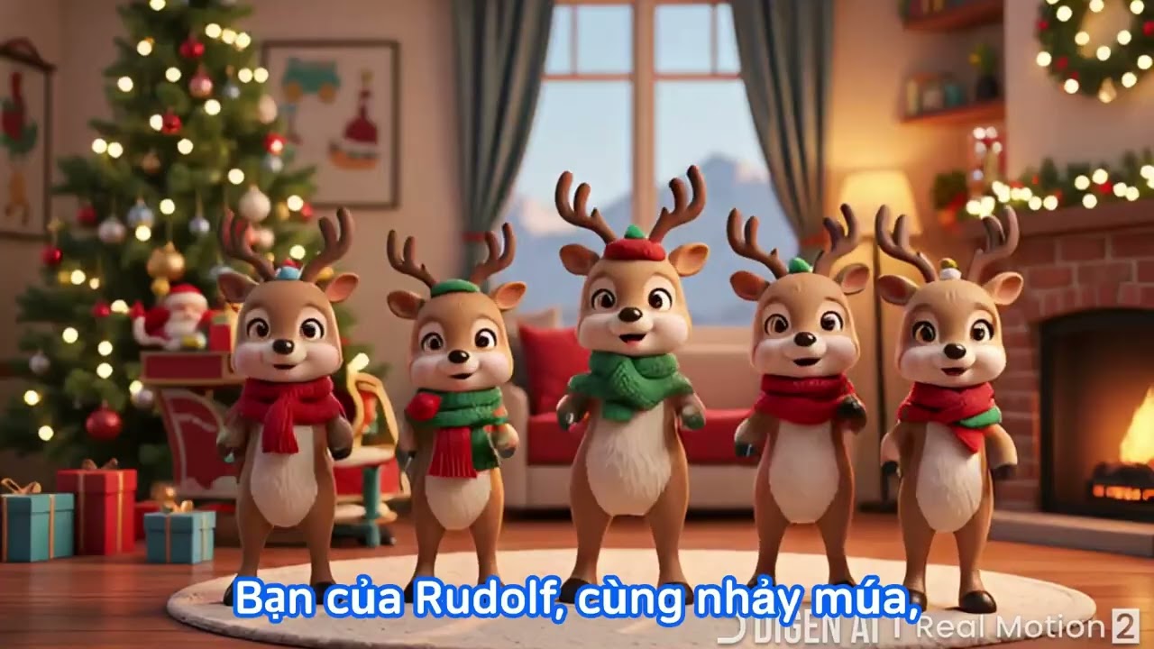 🎄 Tuyển Tập Nhạc Giáng Sinh Vui Nhộn Cho Trẻ Em | Cây Giáng Sinh Lấp Lánh, Rudolph & Ông Già Noel 🎶✨