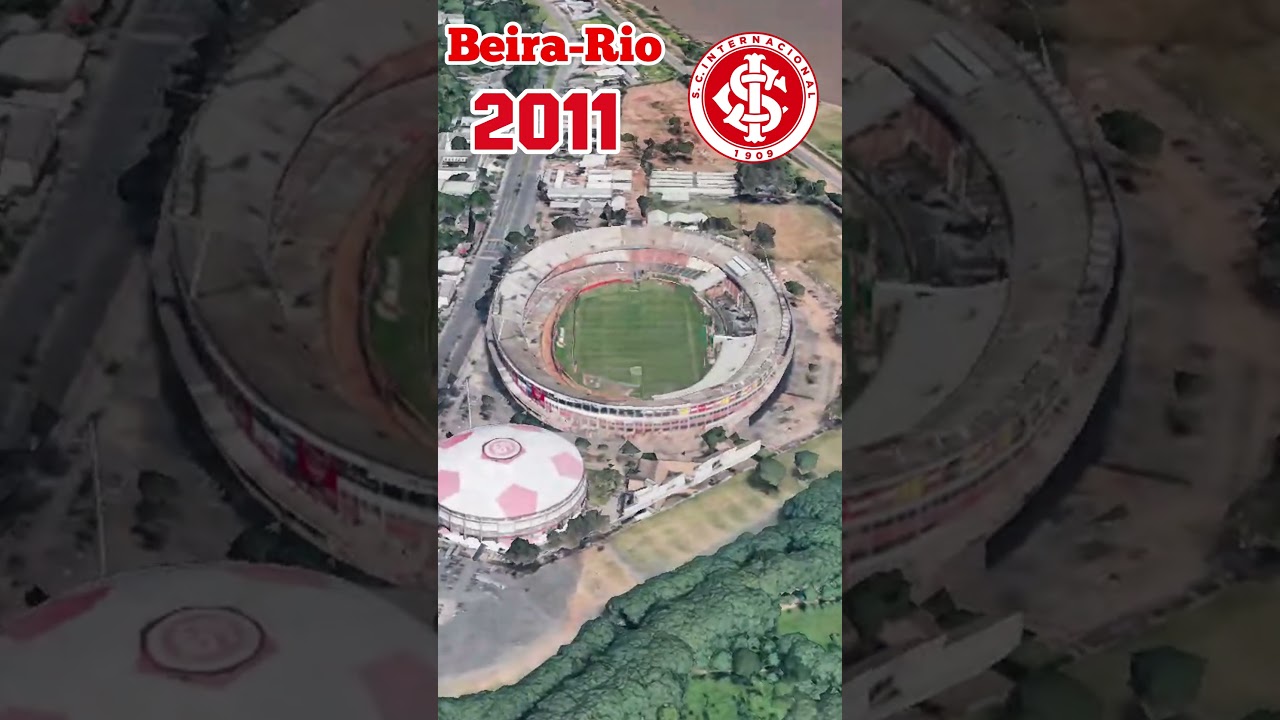 Beira-Rio de 2002 a 2024: antes e depois do est&aacute;dio do Internacional Inaugurado em 1969