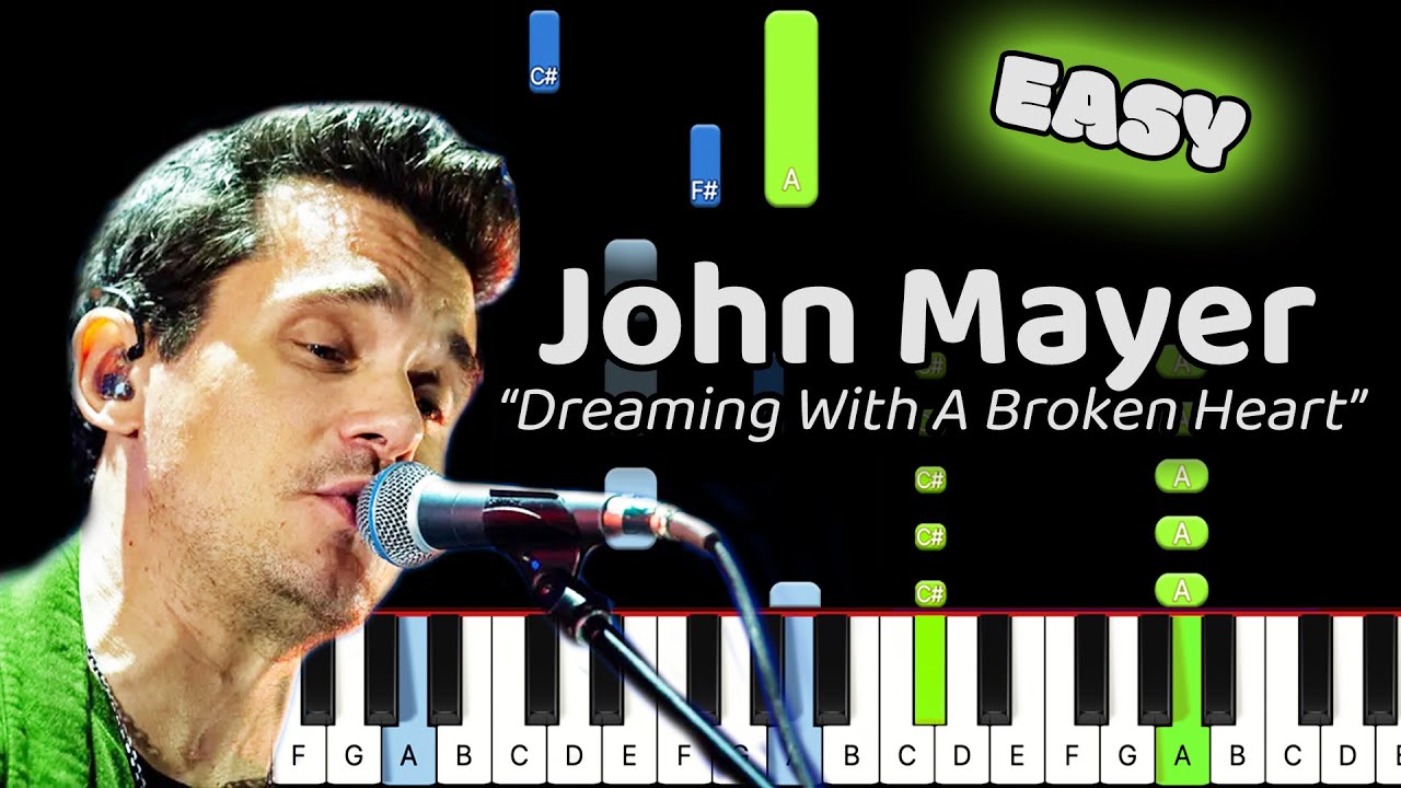 Dreaming With A Broken Heart Piano - Play John Mayer Dreaming With A Broken Heart  Piano! (Easy)
